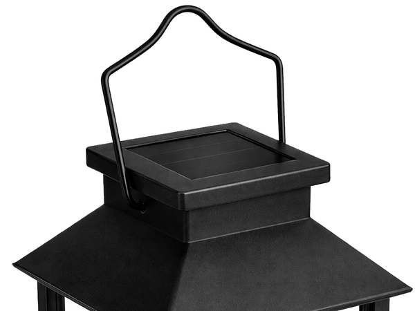 DECORATIVE LED LANTERN WITH ELECTRIC CANDLE SOLAR DECORATIVE