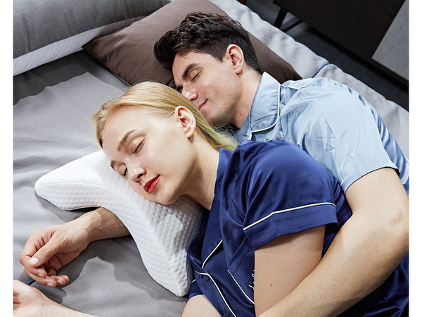 Almohada ortopédica con sisa para dormir memory white arch