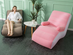 Inflatable armchair with armrests comfortable lounger with pump set