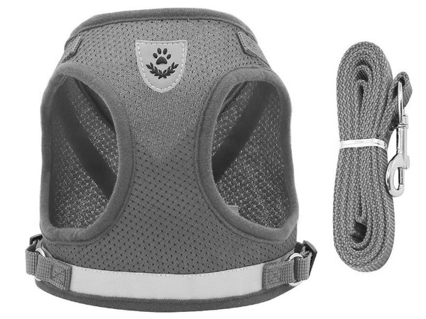 Tirantes pressureless arnés de paseo para perro gato conejo suave fuerte reflector s