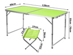 Mesa plegable camping juego de mesa turistica con 4 sillas mesa de jardin