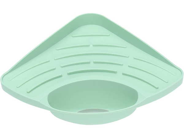 Izlietnes organizatora plaukts virtuves stūra izlietne