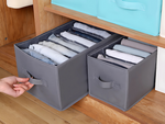 Kleiderorganisator unterwäsche hose schublade kleiderschrank socken grau