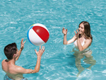 Multi-coloured inflatable children's beach ball 30 cm for the pool