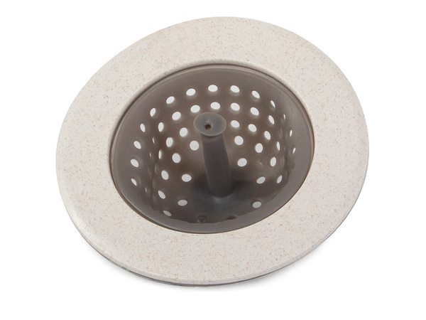 Silicone strainer for kitchen sink drain