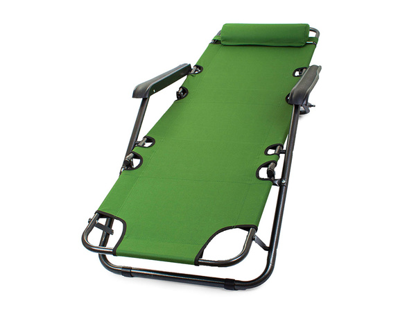 Garden sun lounger beach folding cushion reinforced soft