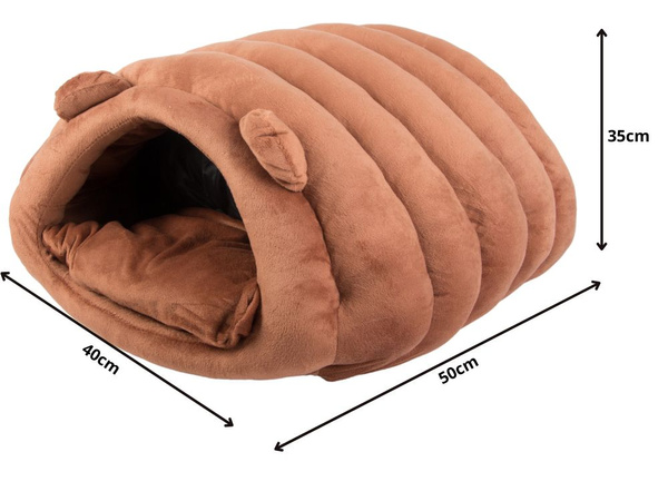 Plišasta postelja kokon za psa mačka mehka blazina posteljnina puhasto
