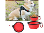 Bolsa plegable de silicona para perro gato de viaje ligera 800ml
