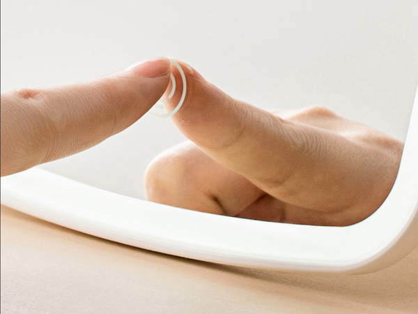 Miroir de maquillage cosmétique éclairé par led