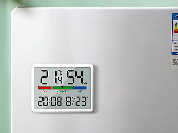STAȚIE METEO TERMOMETRU HIGROMETRU CEAS LCD DATĂ UMIDITATE TEMPERATURĂ