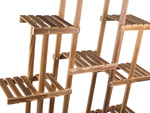 Flower pot high standing wooden flower bed 3 tier bookcase