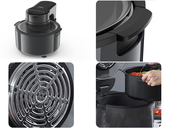 Friteuse sans huile friteuse air fryer grande pour la cuisson 1200 w 5 l