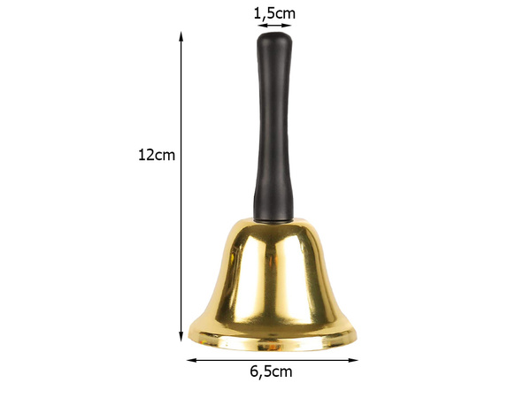 Sveti zvon kovinski zlati okras
