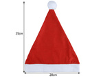 Santa klobuk s pompom kostum kostum
