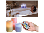 Lumânări led lumânare rgb telecomandă 3 buc. 12 colori
