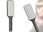 Self-cleaning hair brush for combing anti-static combing