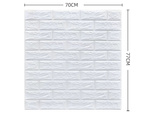 Panneaux muraux 3d brique papier peint blanc autocollant mousse décorative