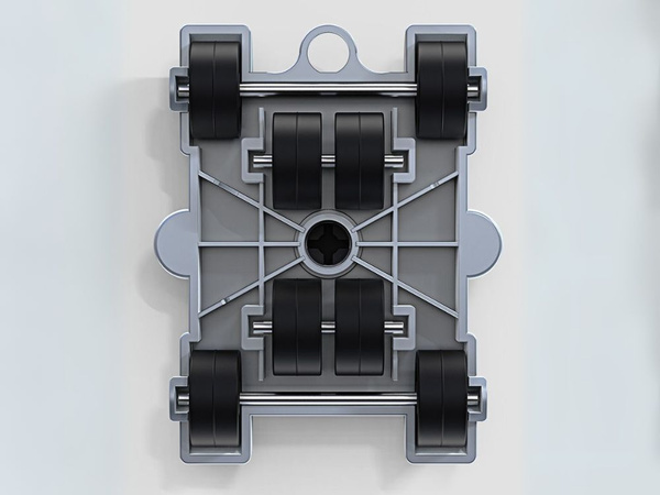 Sada pro přepravu nábytku páka a kolečka 4 ks + podložky
