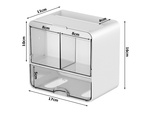 Organiser cabinet container with drawer cosmetic storage for the bathroom