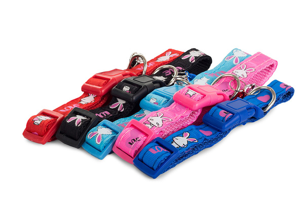 Collier en tissu pour chien chat avec clochette 1.5