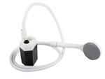 Douche portable de camping et de voyage avec pompe et batterie