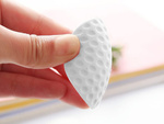 Door handle bumper self-adhesive to walls