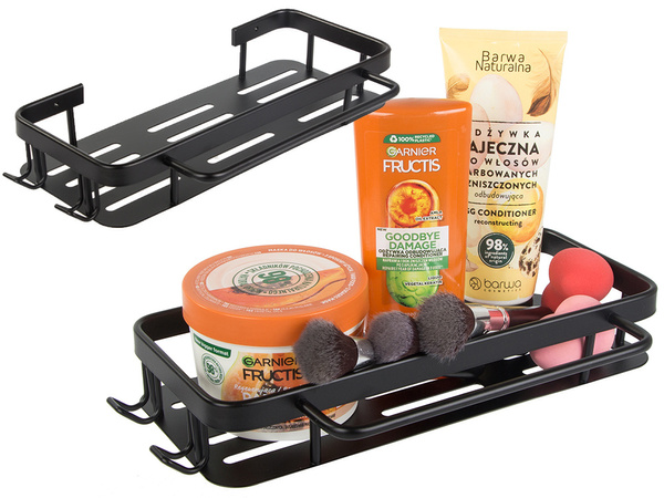 Kopalniška polica kopalniški obešalnik podstrešje kuhinja viseča kovinska črna