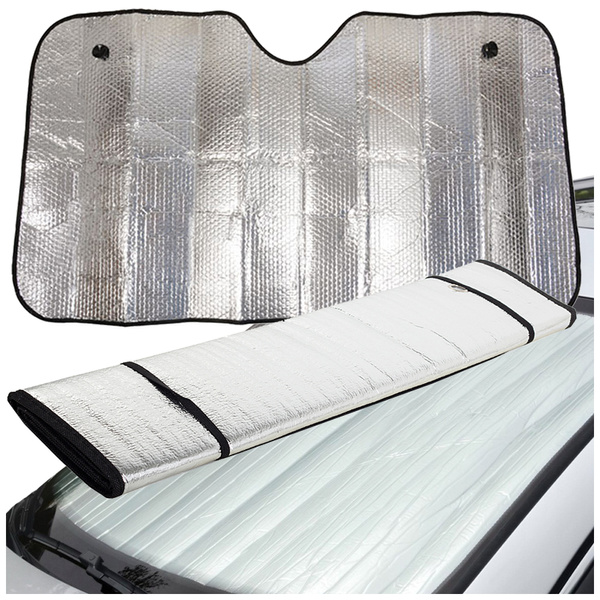 Windscreen sunshade mat for the rear windscreen of a car