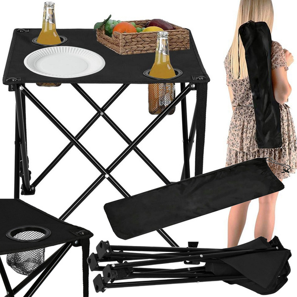 Kleiner klappbarer fischertisch für den balkon beim camping unter dem zelt