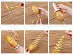 Mașină de chipsuri de cartofi twisted fryer
