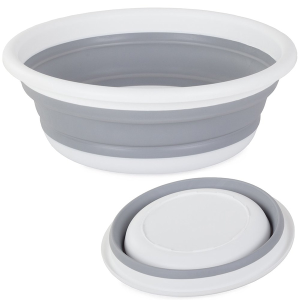 Bol pliabil din silicon 9 litri recipient de 9 litri