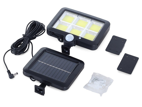 Lampă solară 120 led cu senzor de mișcare crepusculară