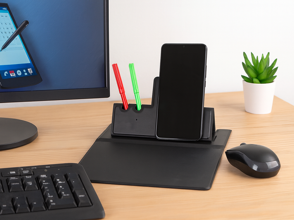 Miška brezžični induktivni polnilnik za mobilne telefone organizator