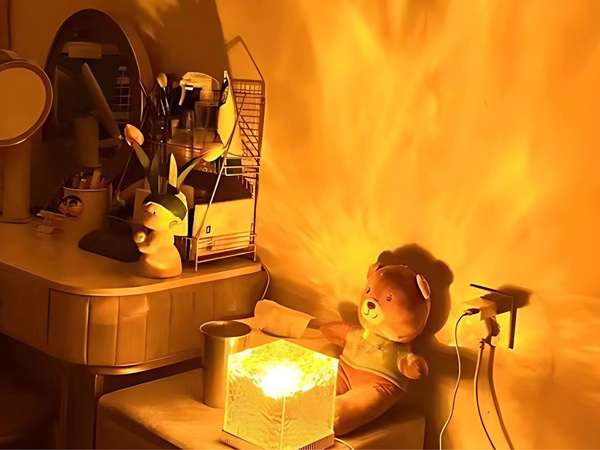 Rgb křišťálové světlo s usb dálkovým ovládáním atmosférické dekorativní noční kostky