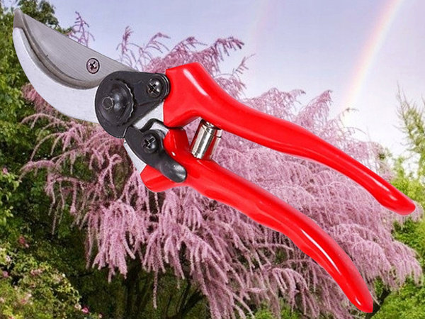 Garden hand pruner shrub pruning shears forged steel