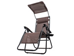 Silla de playa plegable gravedad cero 2en1 con capota
