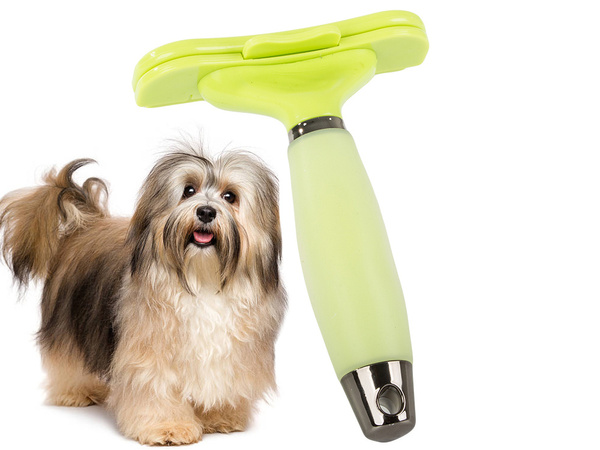 Bürste haustier trimmer für hund katze pferd haare edelstahl
