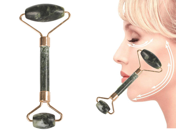 Jade roller face massager