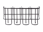 Metalowy uchwyt stojak na 4 parasolki z 4 haczykami organizer metalowy