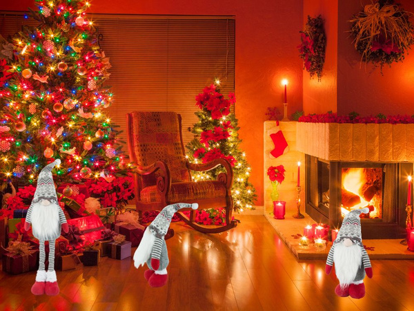 Christmas ghost ghost telescope reguised legs 50 - 70cm