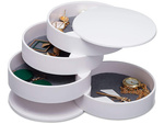 Jewellery box organiser round pull-out box