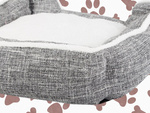 Cama para perro suave y confortable cama mullida con cojín de tamaño l