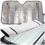 Windscreen sunshade mat for the rear windscreen of a car