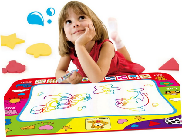 Podloga za barvanje z vodo velike črke številke izobraževalne