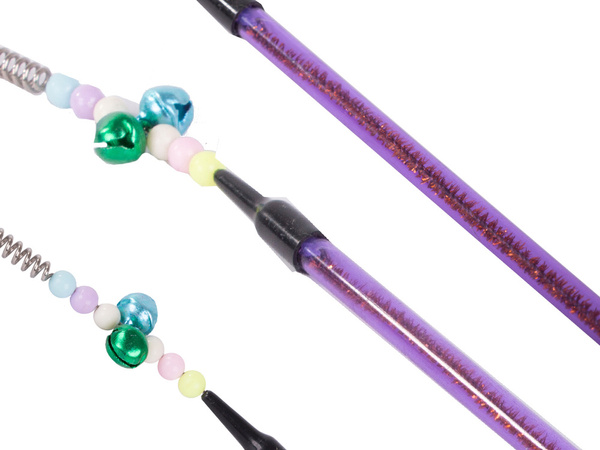 Cat toy fishing rod feather rattle play toy