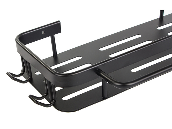 Kopalniška polica kopalniški obešalnik podstrešje kuhinja viseča kovinska črna