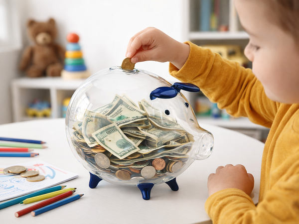 VELKÁ MODRÁ POKLADNIČKA PRASÁTKO (36)