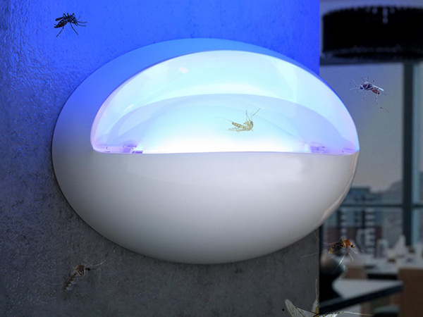 Led uv insekticīda lampa odiem moskītu moskītu mušas kukaiņu slazds lipīga klusa