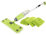 Flat mop with washer rotary solid spray set of 3 replacement cartridges