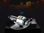 Bluetooth fm transmitter car charger fast 2x usb illumination